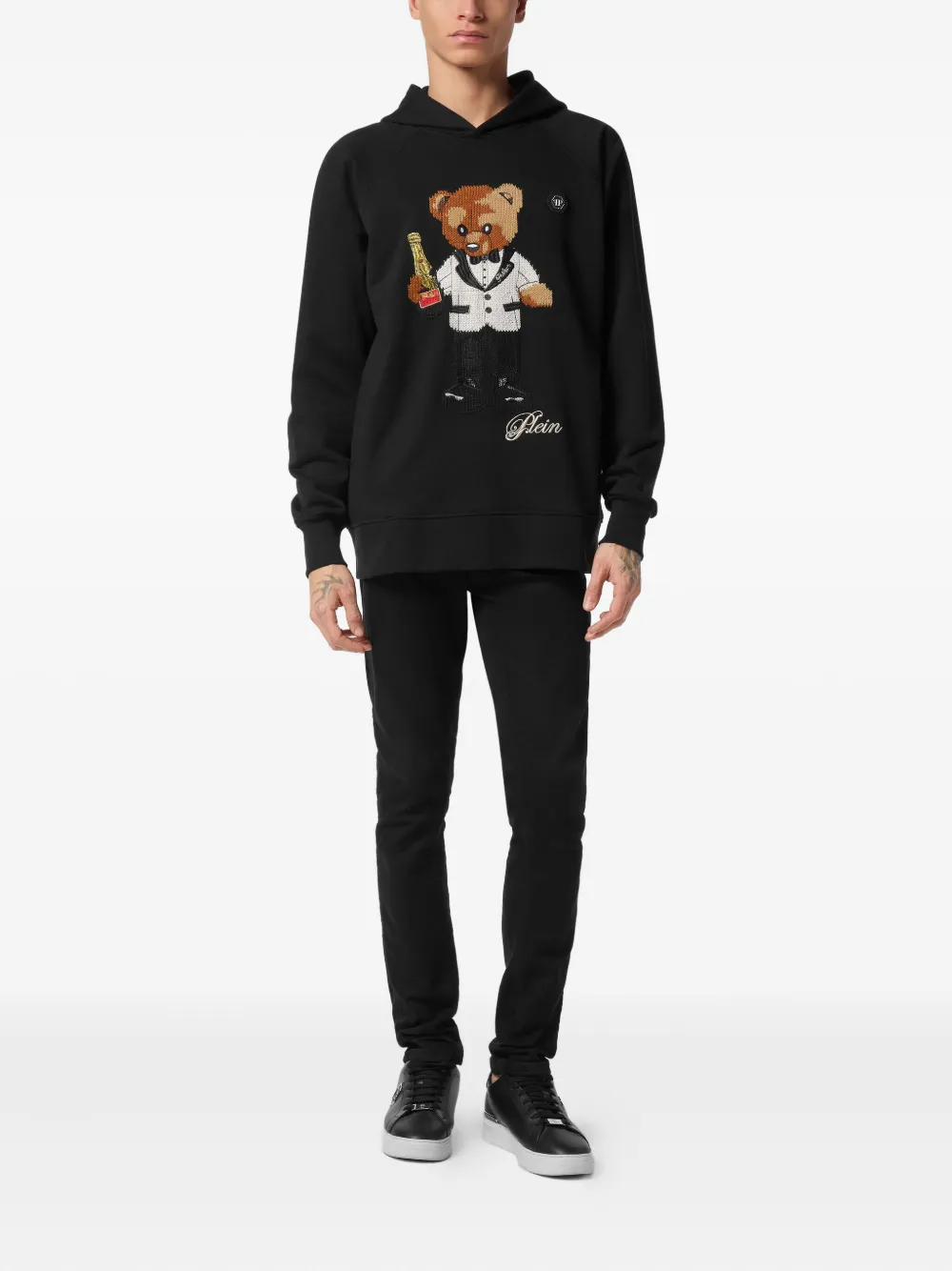 Philipp Plein Teddy Waiter hoodie Zwart