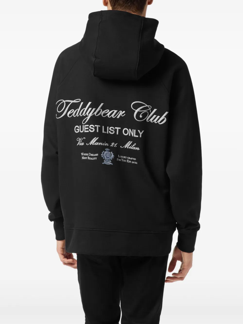 Philipp Plein Teddy Waiter hoodie Zwart