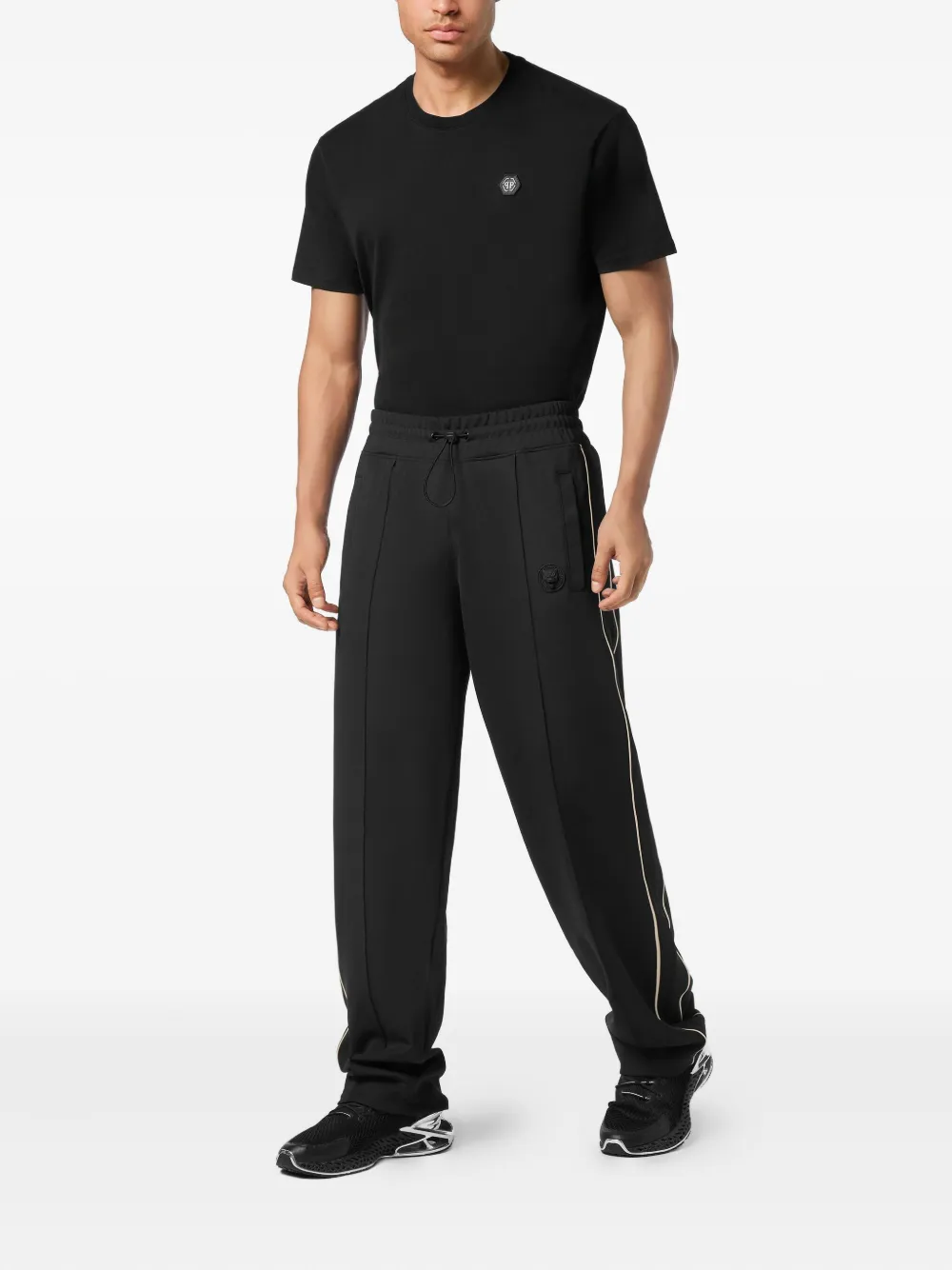 Plein Sport Trainingsbroek met logopatch Zwart