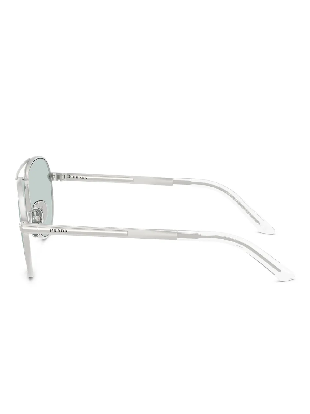Prada Eyewear Zonnebril met geometrisch montuur Zilver