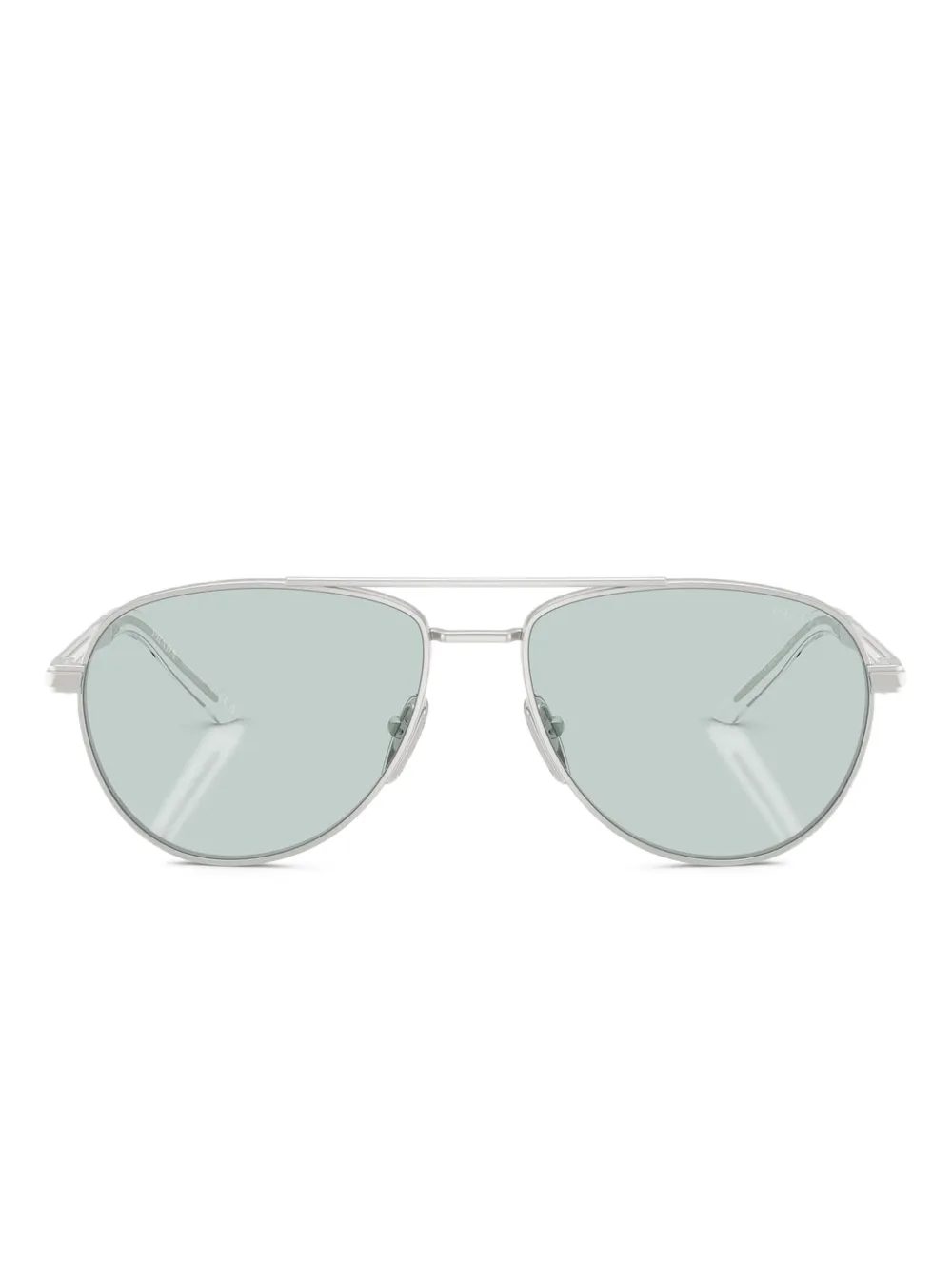 Prada Eyewear Zonnebril met geometrisch montuur Zilver