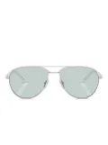 Prada Eyewear geometric-frame sunglasses - Silver