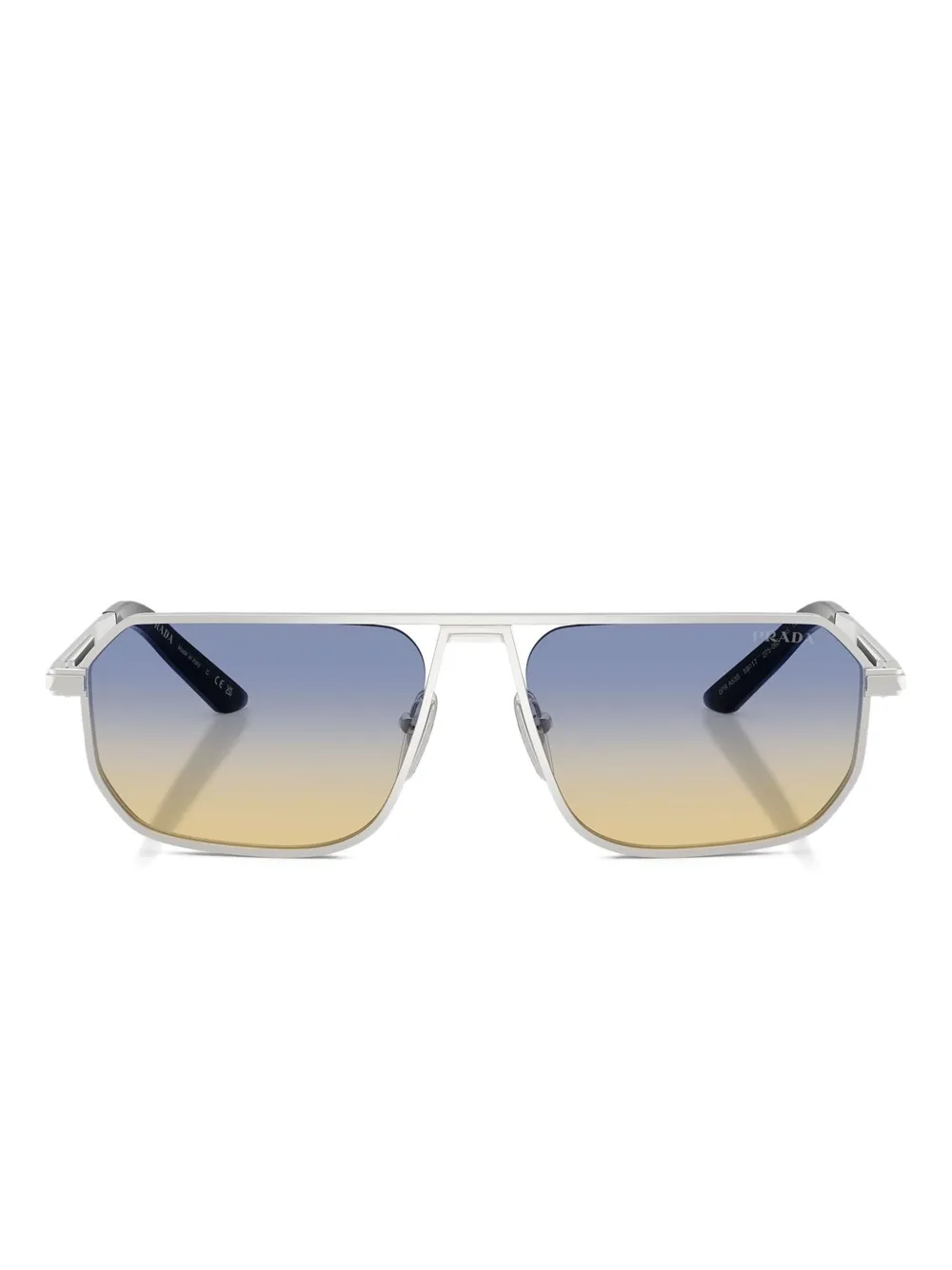 Prada Eyewear Zonnebril met piloten montuur Zilver