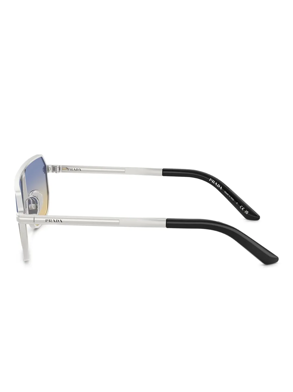 Prada Eyewear Zonnebril met piloten montuur Zilver