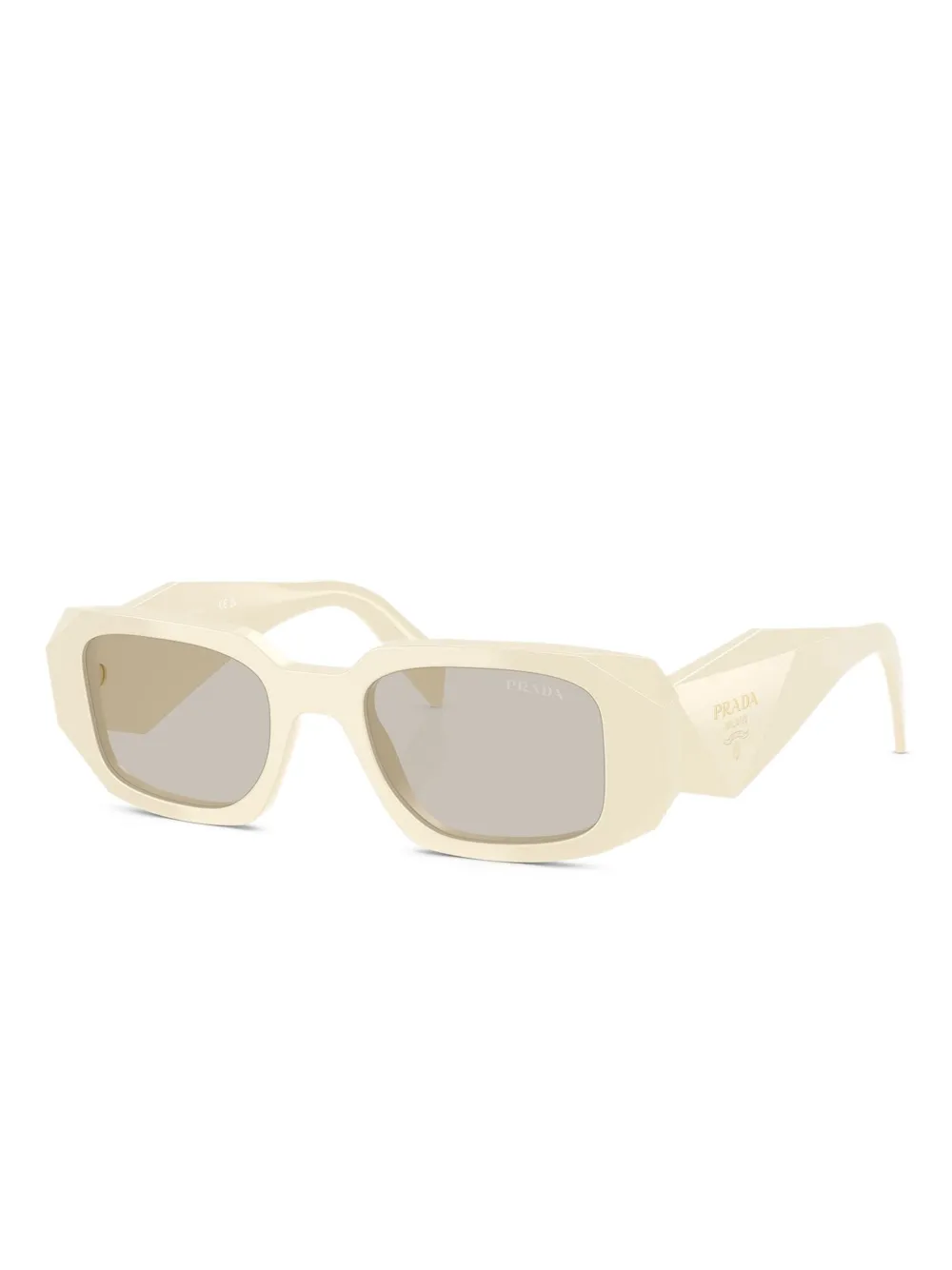 Prada Eyewear Zonnebril met rechthoekig montuur - Wit