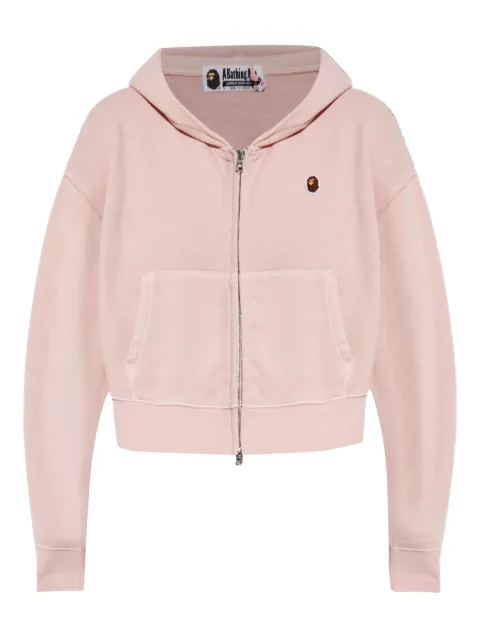 A BATHING APE® hoodie con logo y cierre