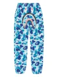A BATHING APE® printed straight-leg trousers - Blue