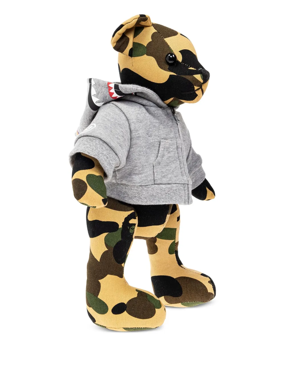 A Bathing Ape Camouflage Bear Toy In Yellow