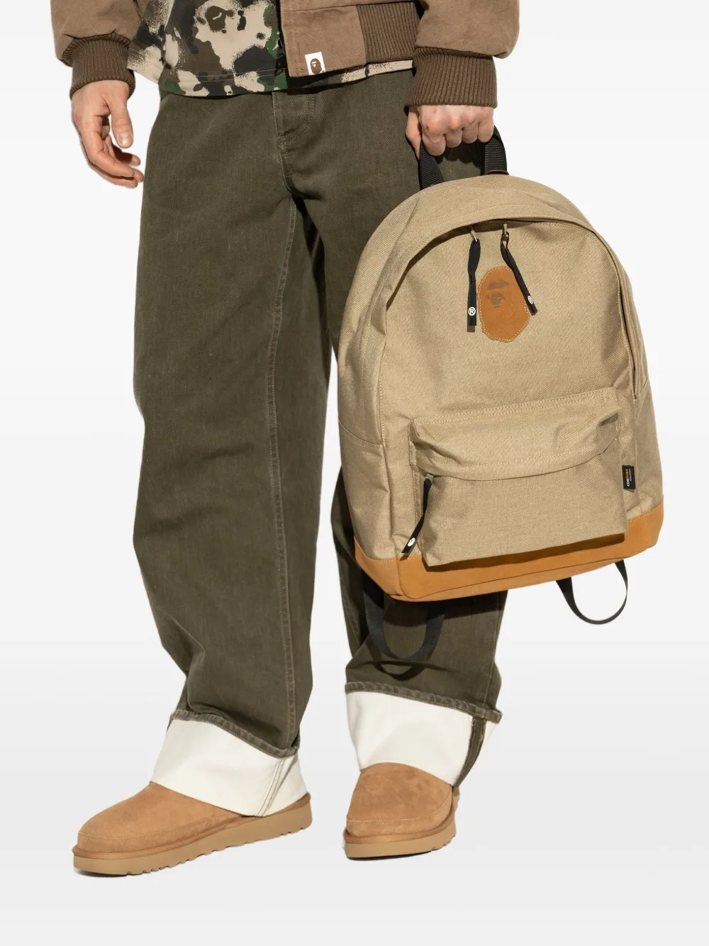 A BATHING APE® mochila con aplique Ape Head | Image 2