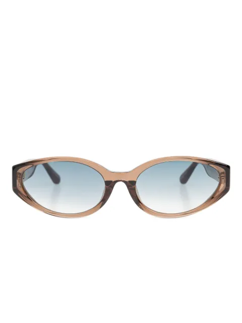Linda Farrow oval-frame sunglasses