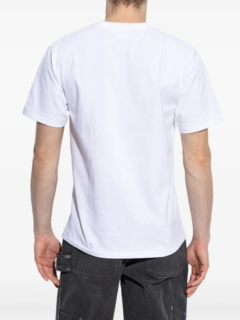 A BATHING APE T-shirt met logoprint Wit