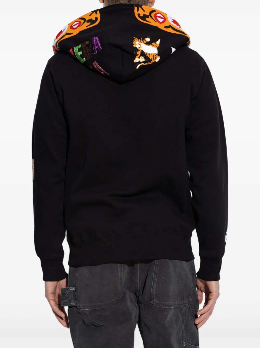A BATHING APE Katoenen hoodie Zwart