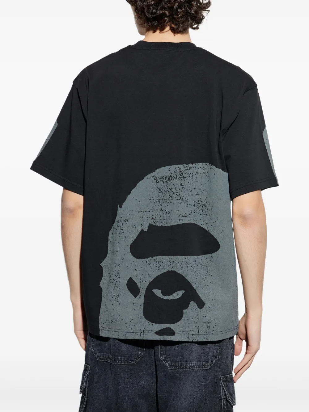 A BATHING APE Head Over T-shirt Zwart