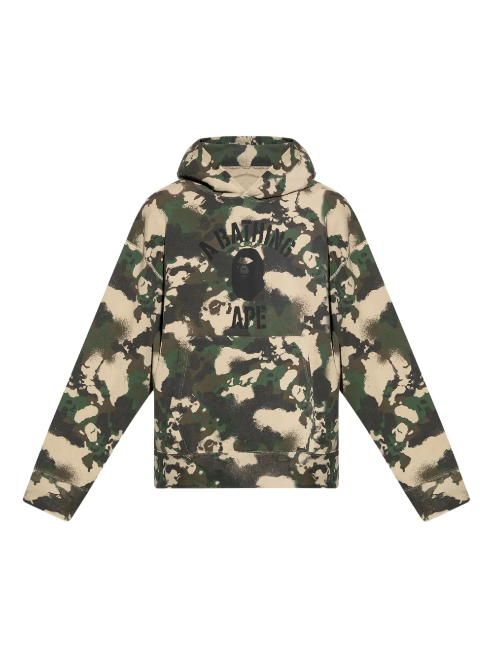 A BATHING APE® camouflage-pattern hoodie | Green | Image 1