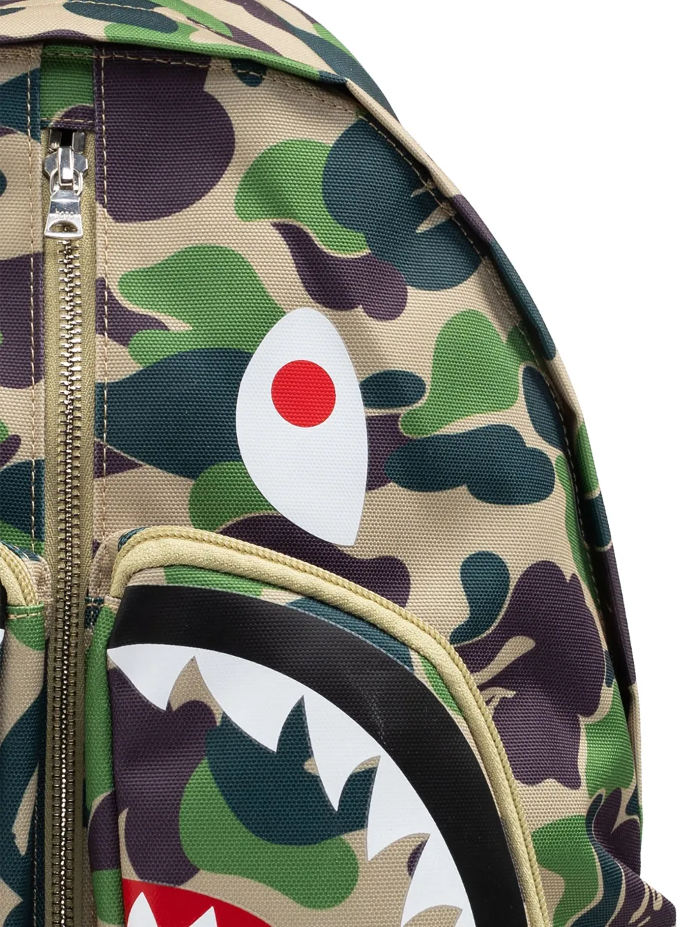 A BATHING APE Camo Shark rugzak Groen