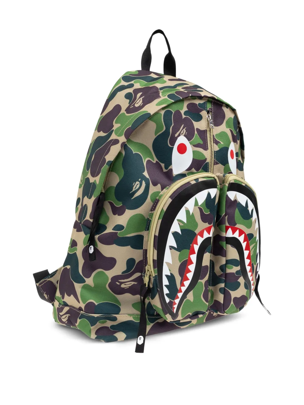 A BATHING APE Camo Shark rugzak Groen