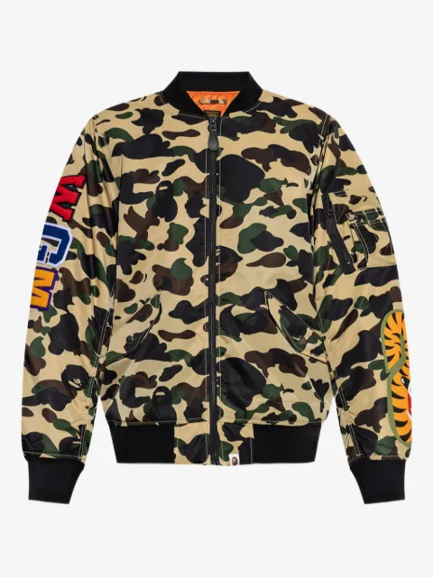 A BATHING APE® camouflage-pattern bomber jacket