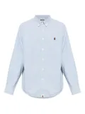 A BATHING APE® logo-embroidered shirt - Blue