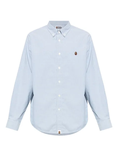 A BATHING APE® camisa con logo bordado