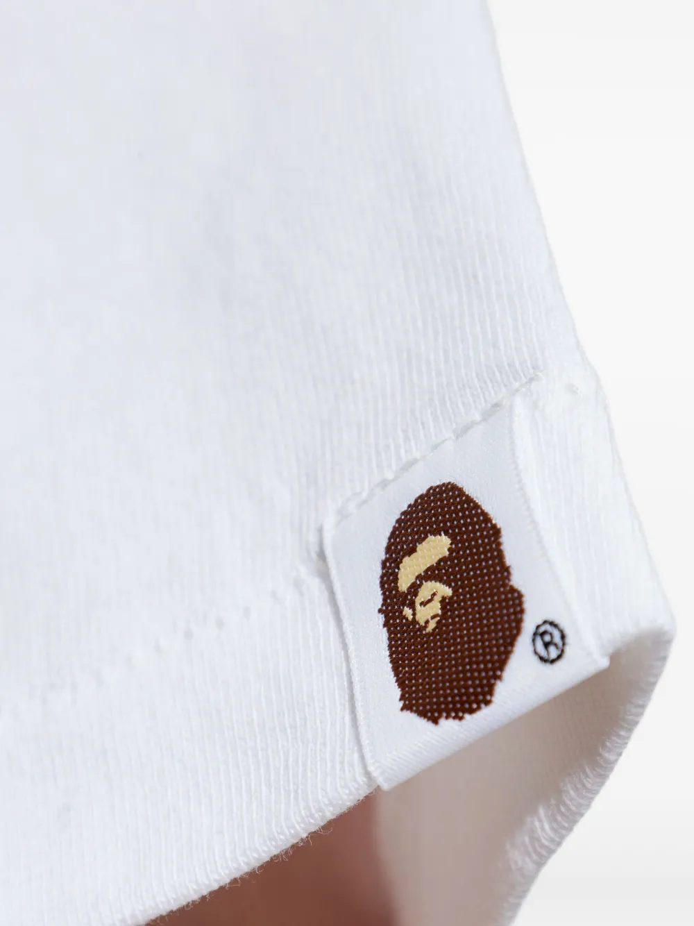 A BATHING APE T-shirt met grafische print Wit