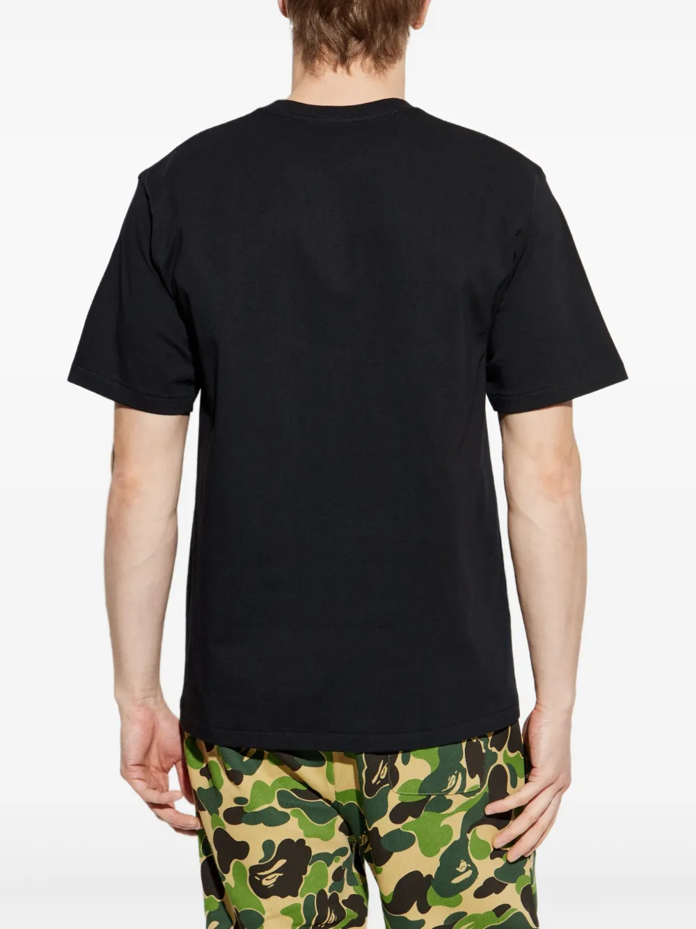 A BATHING APE T-shirt met grafische print Zwart