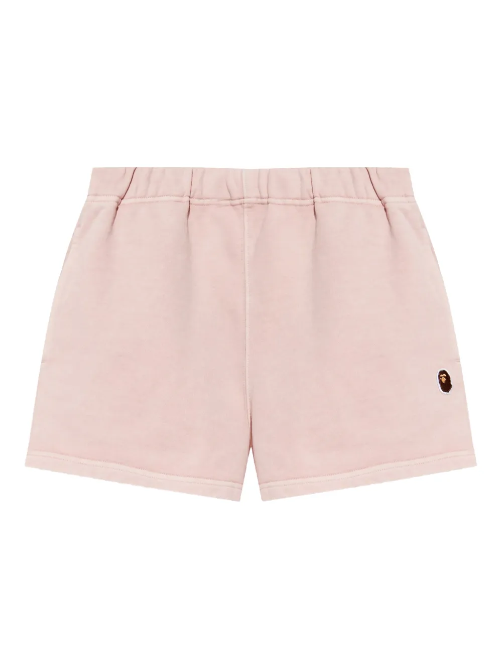 A BATHING APE® logo-embroidered track shorts - ピンク A BATHING APE® logo-embroidered track shorts - ピンク