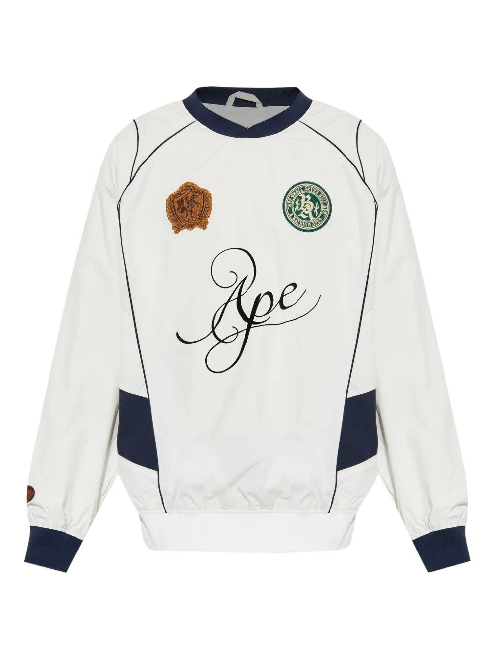 A BATHING APE® sudadera con aplique del logo | blanco | Image 1