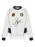 A BATHING APE® logo-appliqué sweatshirt - White