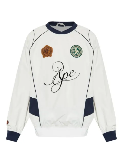A BATHING APE® sudadera con aplique del logo