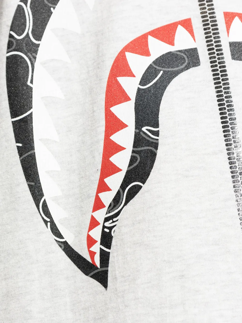 A BATHING APE T-shirt met grafische print Grijs