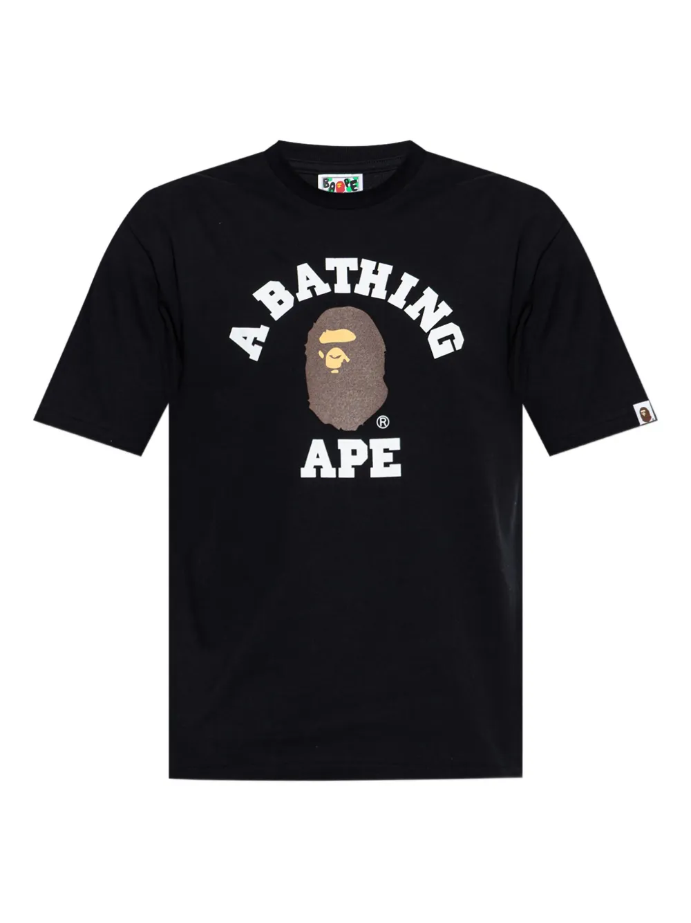 A BATHING APE® playera con logo estampado | negro | Image 1