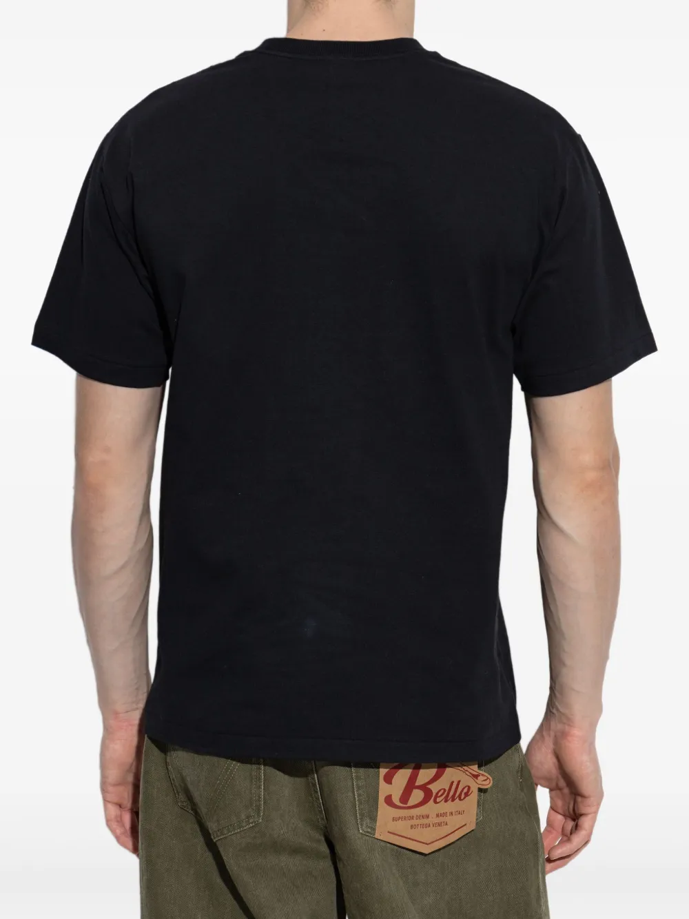 A BATHING APE T-shirt met logoprint Zwart