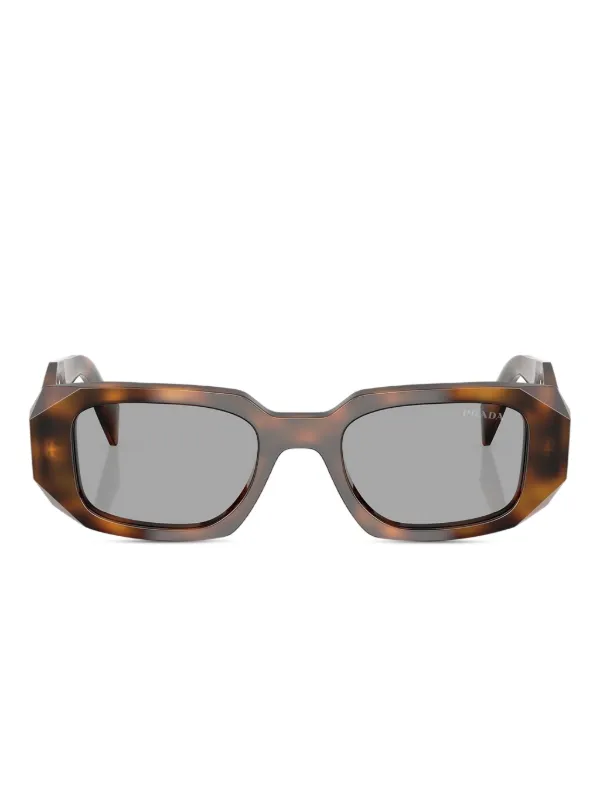 最終お値下げ！PRADA スクエアサングラス ブラウンレンズ PRADA スクエア型サングラス ブラウン 【公式通販】