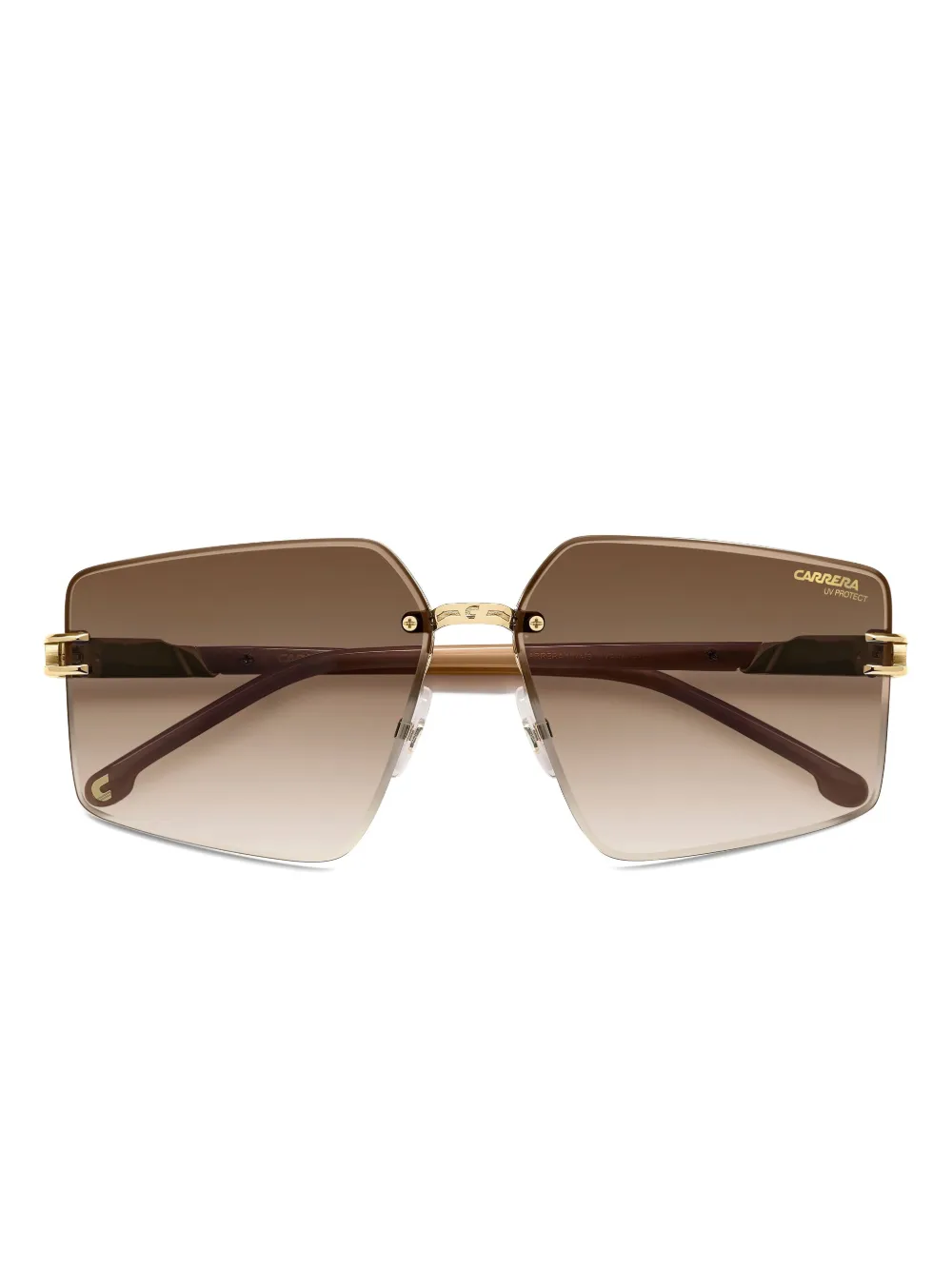Carrera Zonnebril met gegraveerd logo Beige