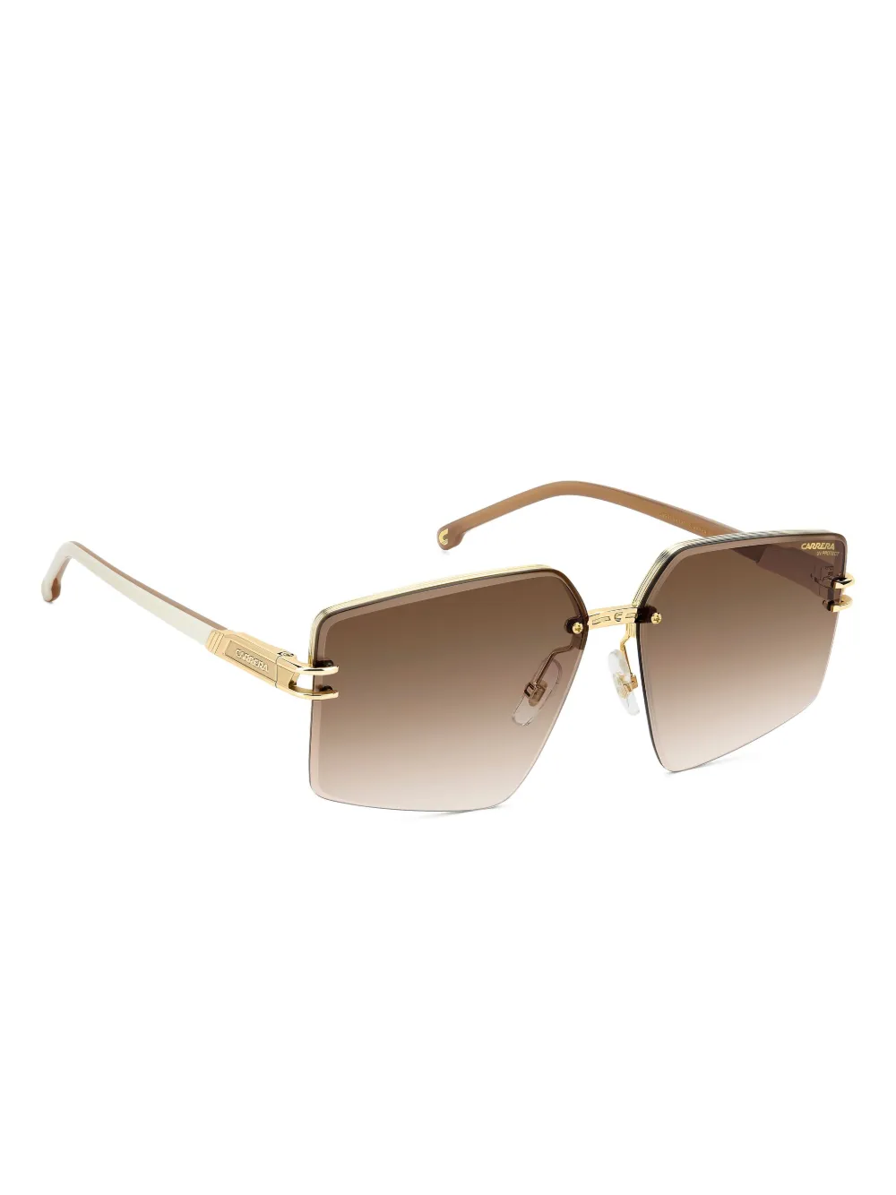Carrera Zonnebril met gegraveerd logo Beige