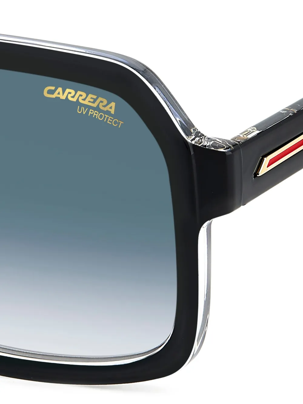 Carrera Zonnebril met logoprint Zwart