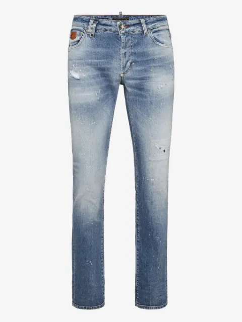 Philipp Plein jeans con efecto envejecido