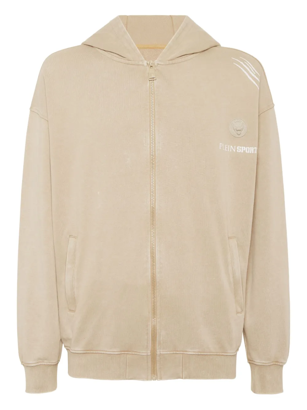Plein Sport グラフィック ジップパーカー - ニュートラル Plein Sport グラフィック ジップパーカー - ニュートラル