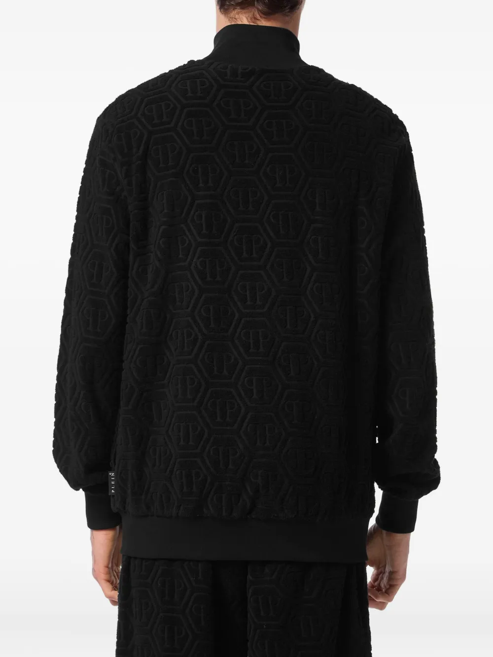 Philipp Plein Jack met rits en reliëf Zwart