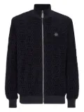 Philipp Plein Hexagon-logo zip-up jacket - Blue