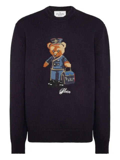 Philipp Plein Reception Teddy teddy bear-embroidered sweater
