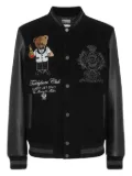 Philipp Plein Teddy Stones embellished teddy bear jacket - Black