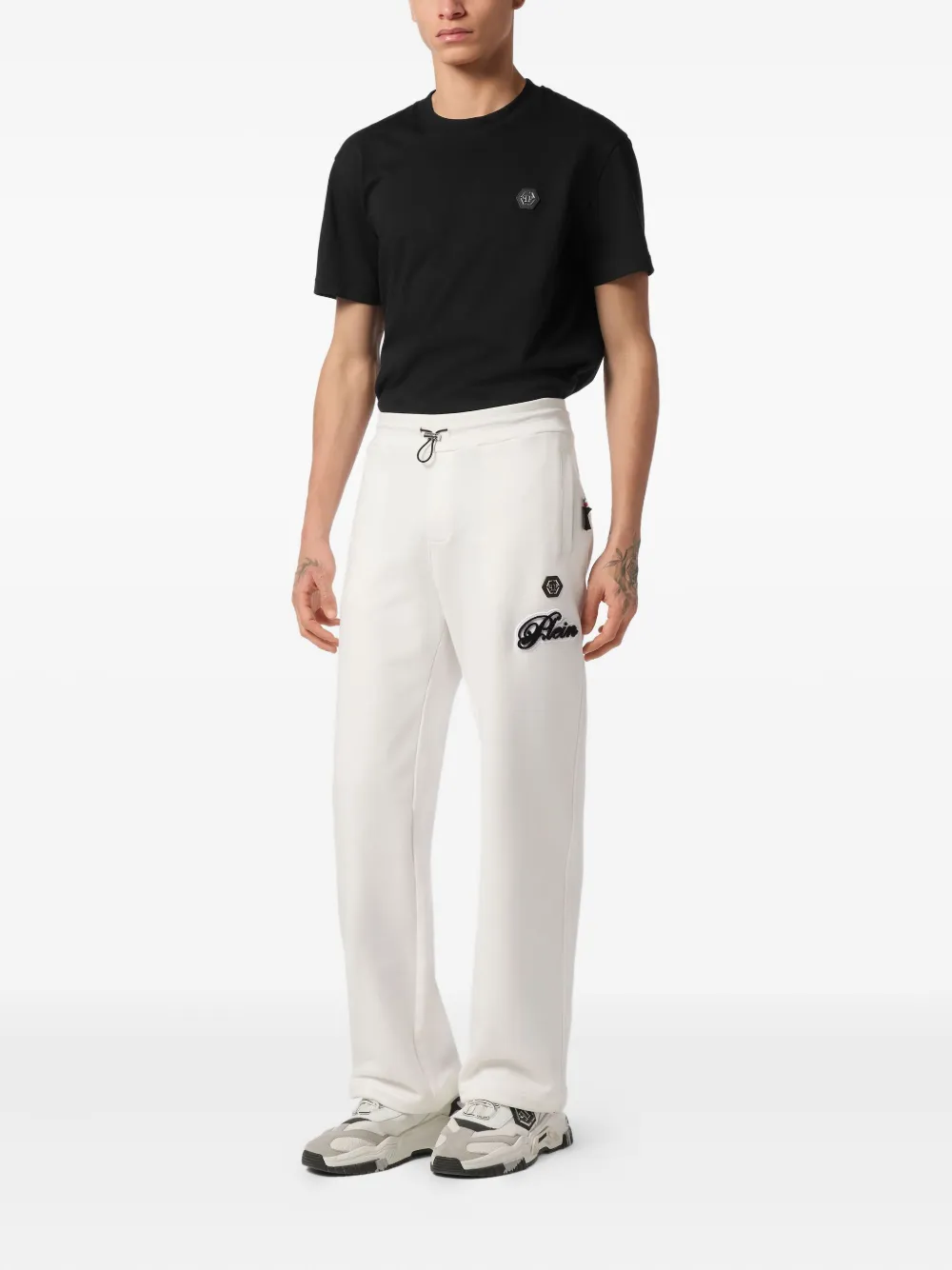 Philipp Plein Katoenen trainingsbroek - Wit