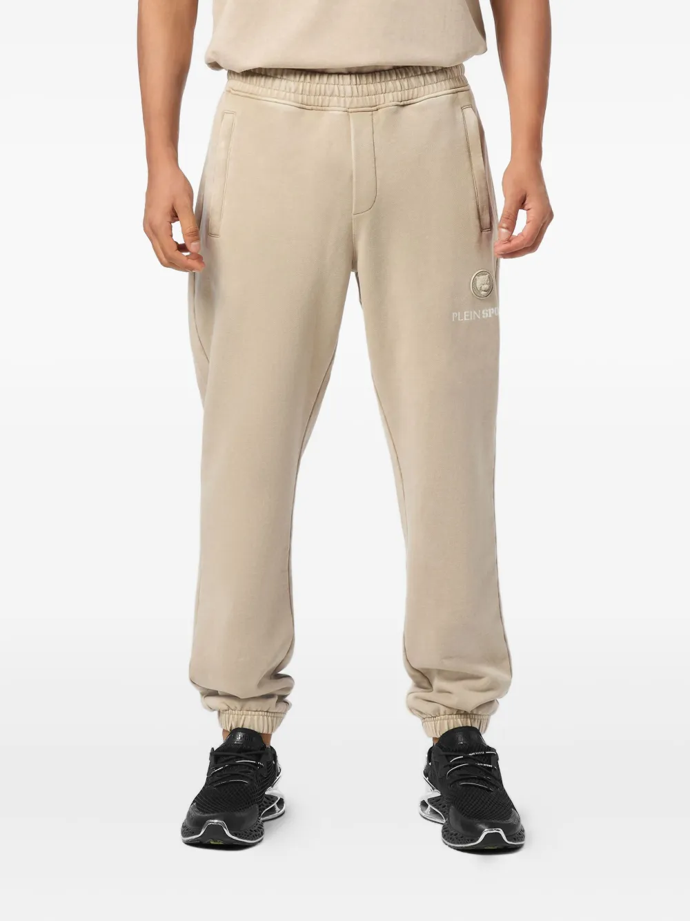 Plein Sport Joggingbroek met geborduurd logo - Beige
