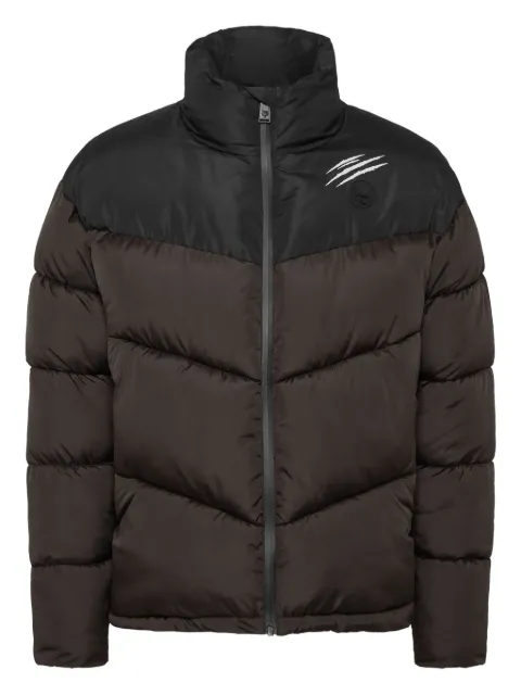 Plein Sport chamarra capitonada con garras estampadas