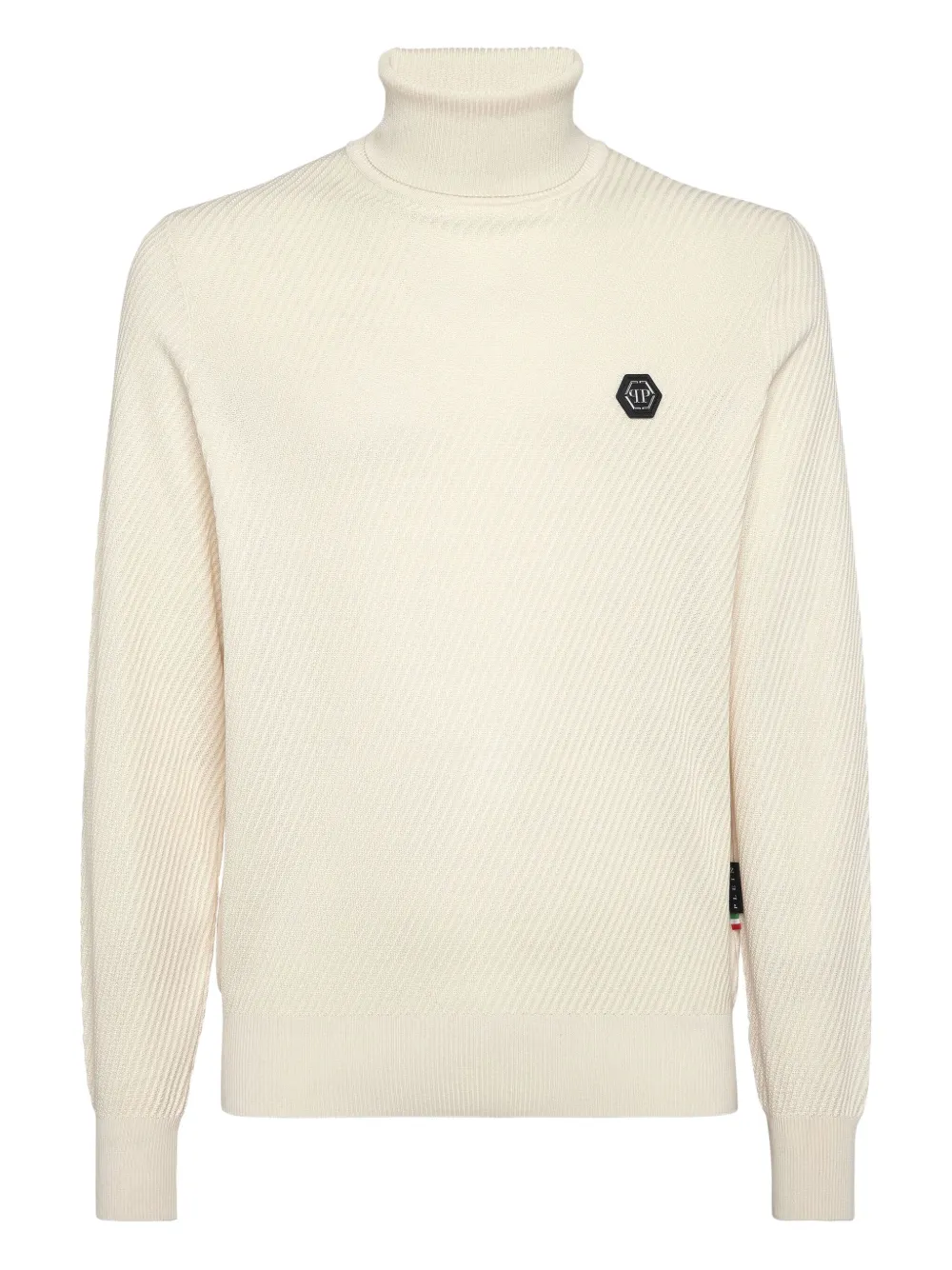 Philipp Plein Ribgebreide trui Wit