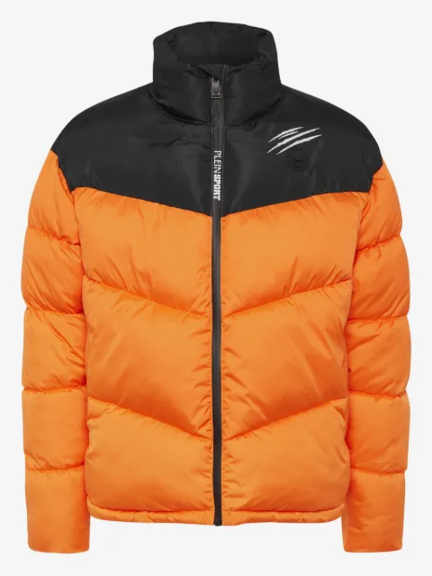 Plein Sport colour-block chevron padded jacket