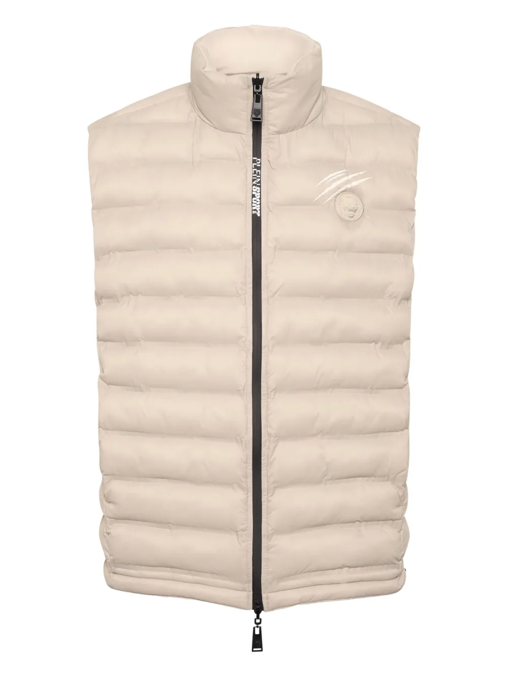 Plein Sport Logo-patch Gilet In Neutral