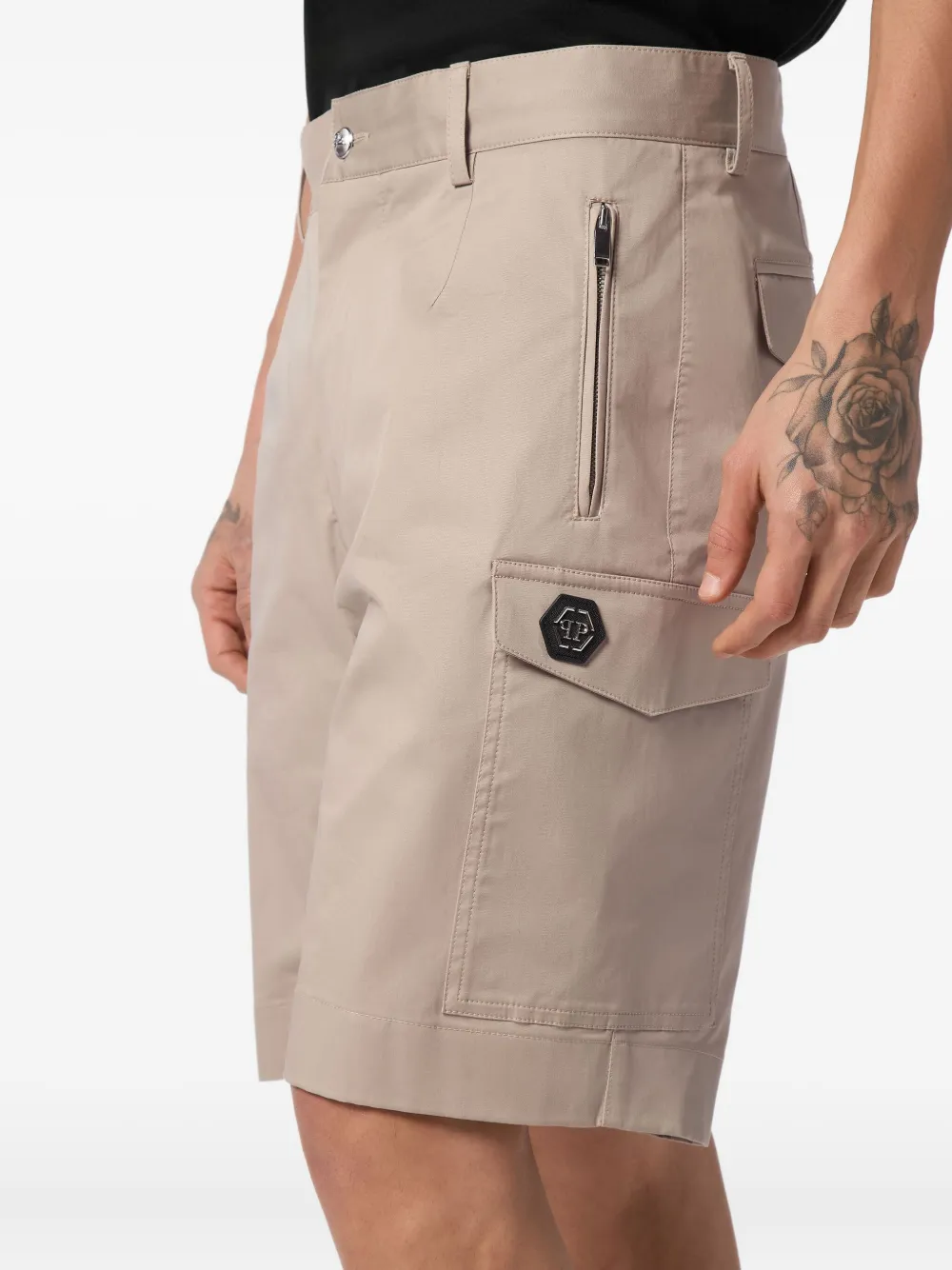 Philipp Plein Cargo shorts Beige