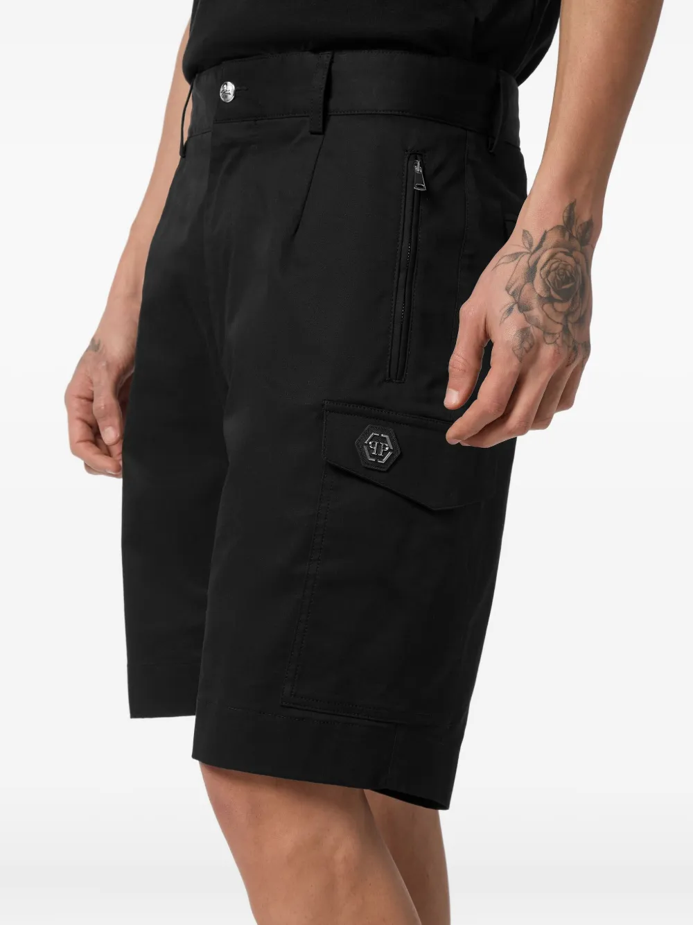 Philipp Plein Cargo shorts Zwart